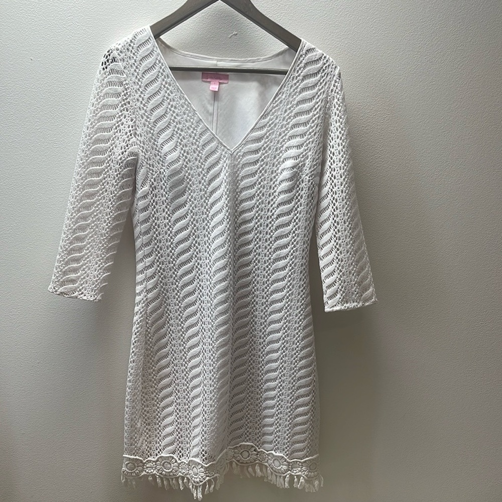 Lilly Pulitzer White Crochet Dress